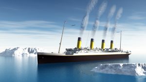 3d representation of the Titanic