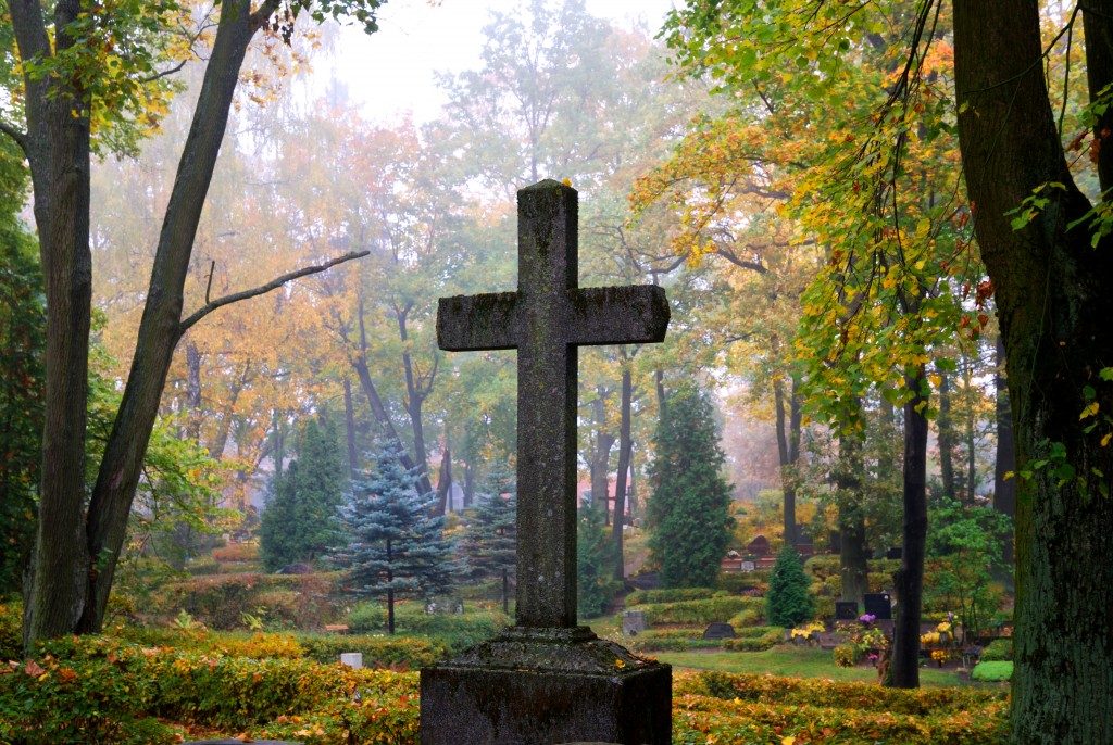 Cross in a cemetery