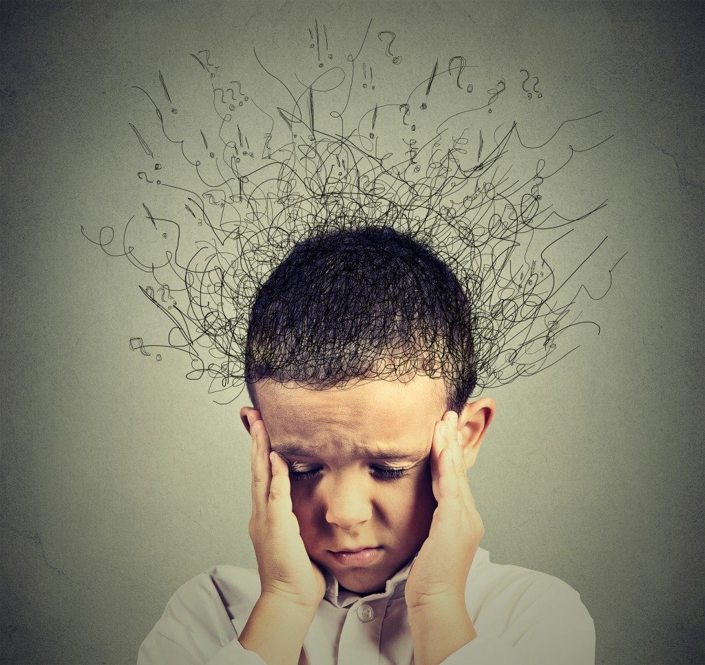 Kid feeling distressed